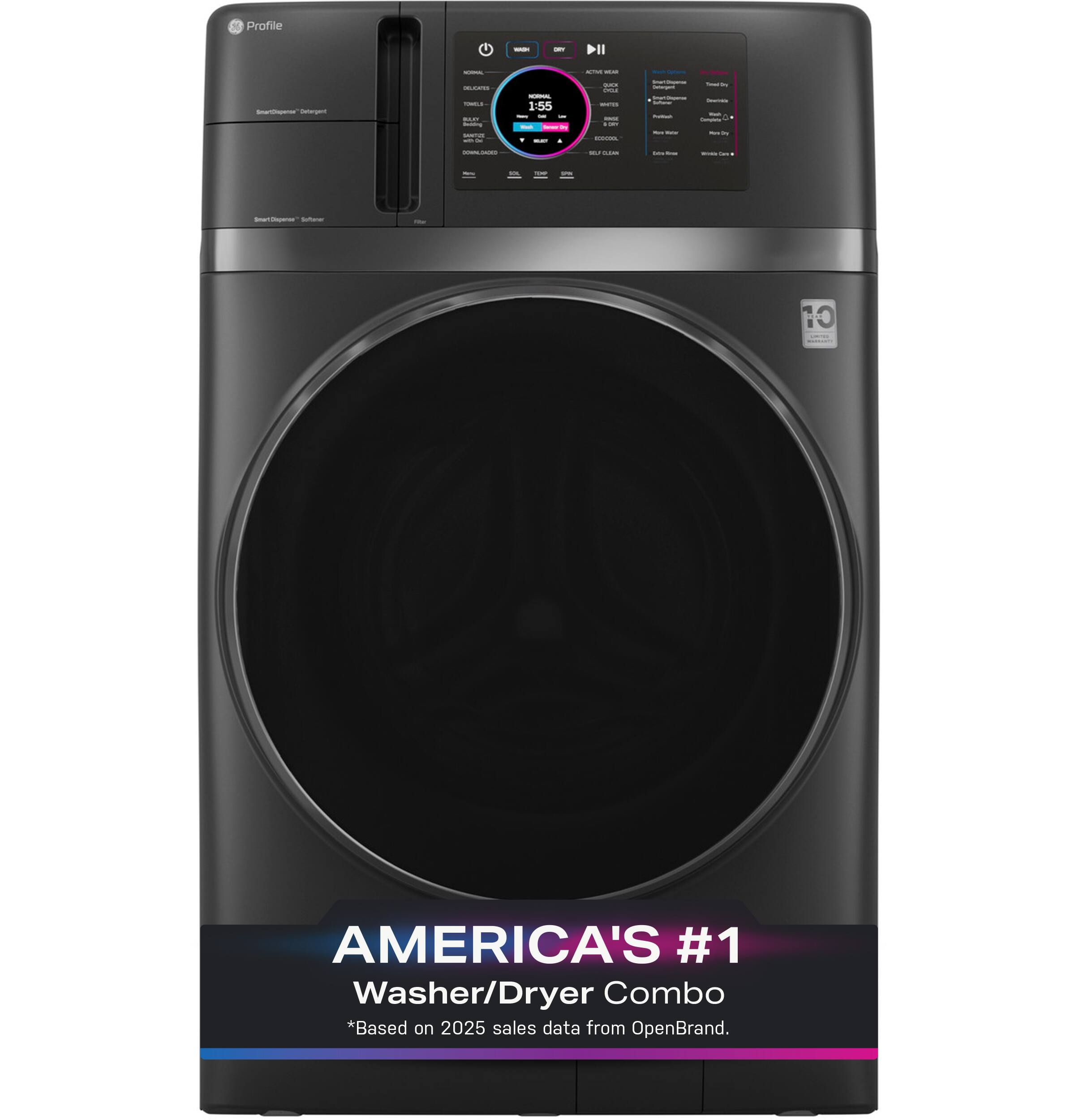 Profile

114 e

1:55

AMERICA'S #1 Washer/Dryer Combo
*Based on 2025 sales data from OpenBrand.