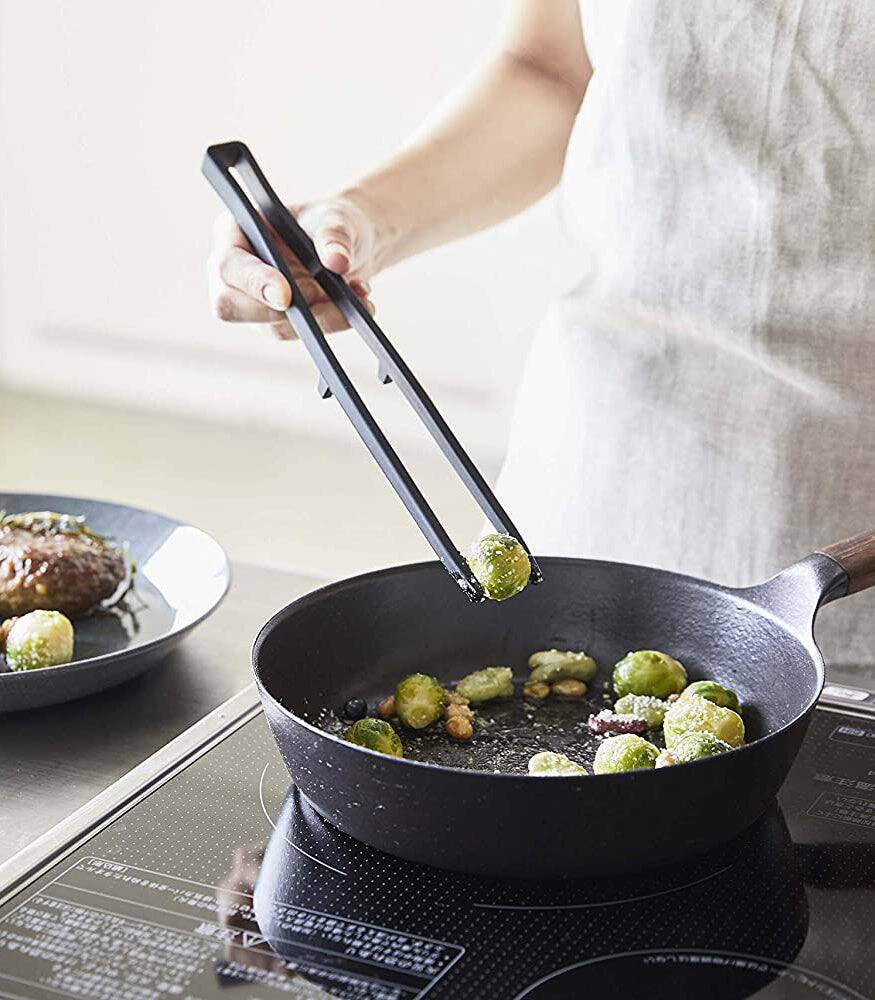 Alt View 2. Yamazaki Home - Floating Utensil - Four Styles - Silicone - black.