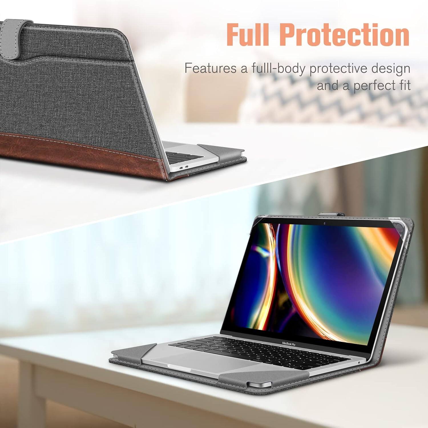 Full Protection  
Features a full-body protective design and a perfect fit