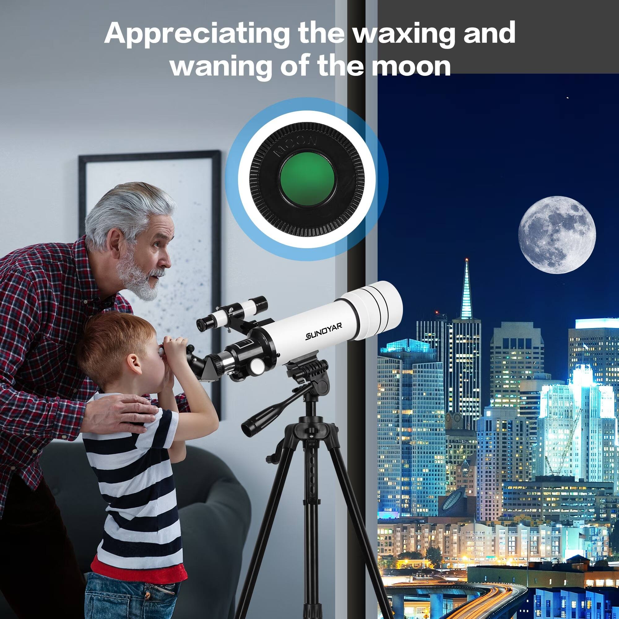 Appreciating the waxing and waning of the moon
