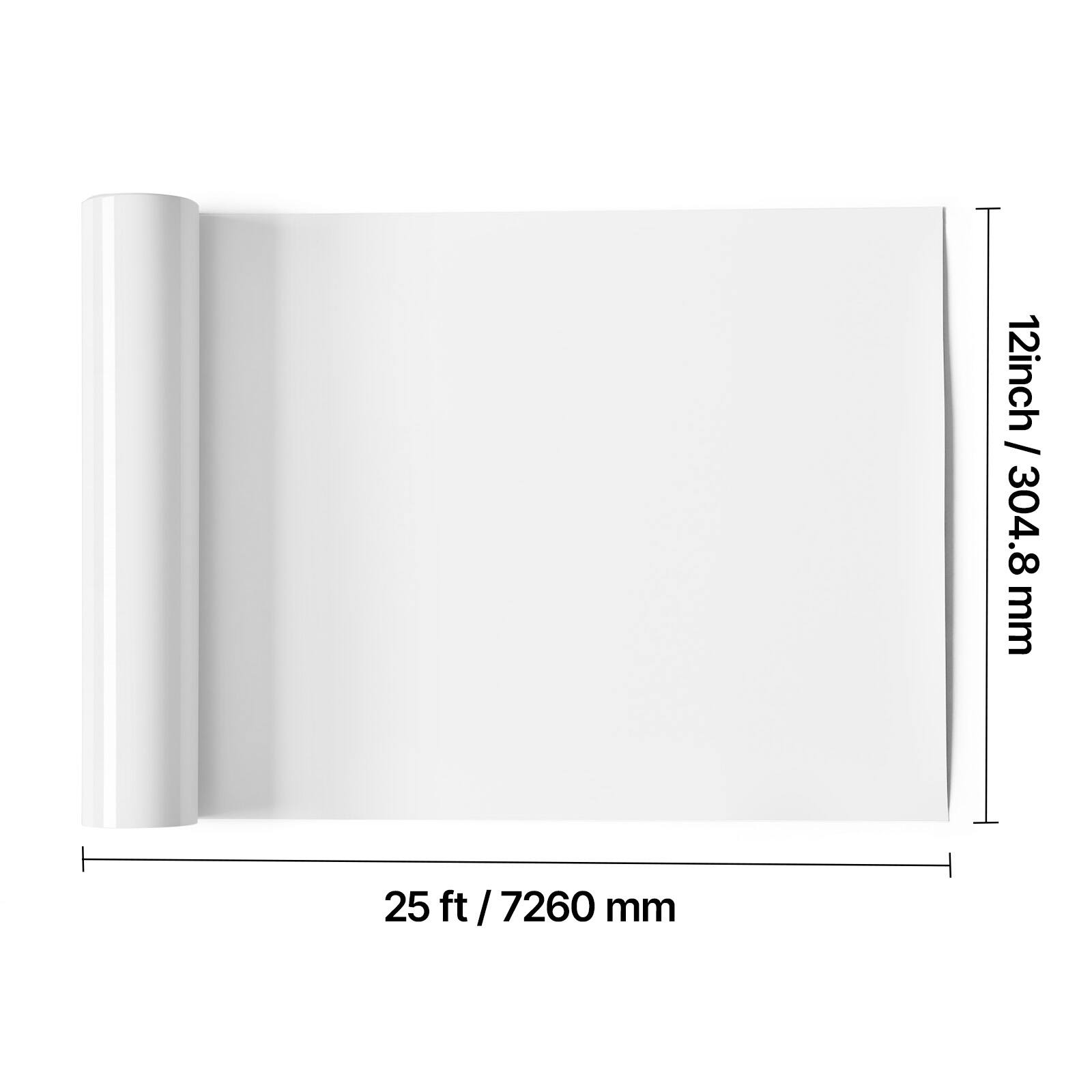 12 inch / 304.8 mm  
25 ft / 7260 mm