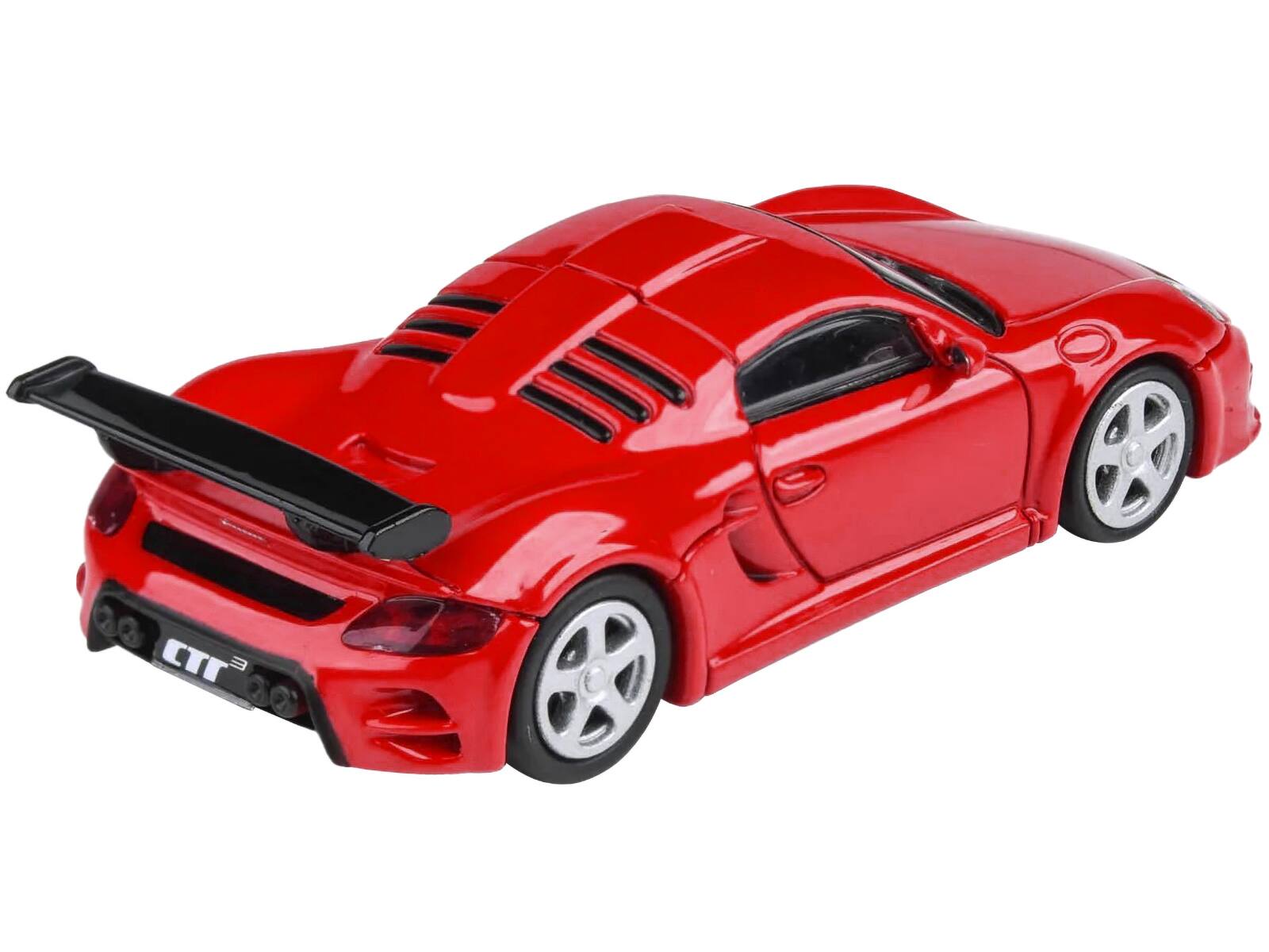 Back. Paragon - 2012 RUF CTR3 Clubsport Guards Red 1/64 Diecast Model Car by Paragon Models - Red.