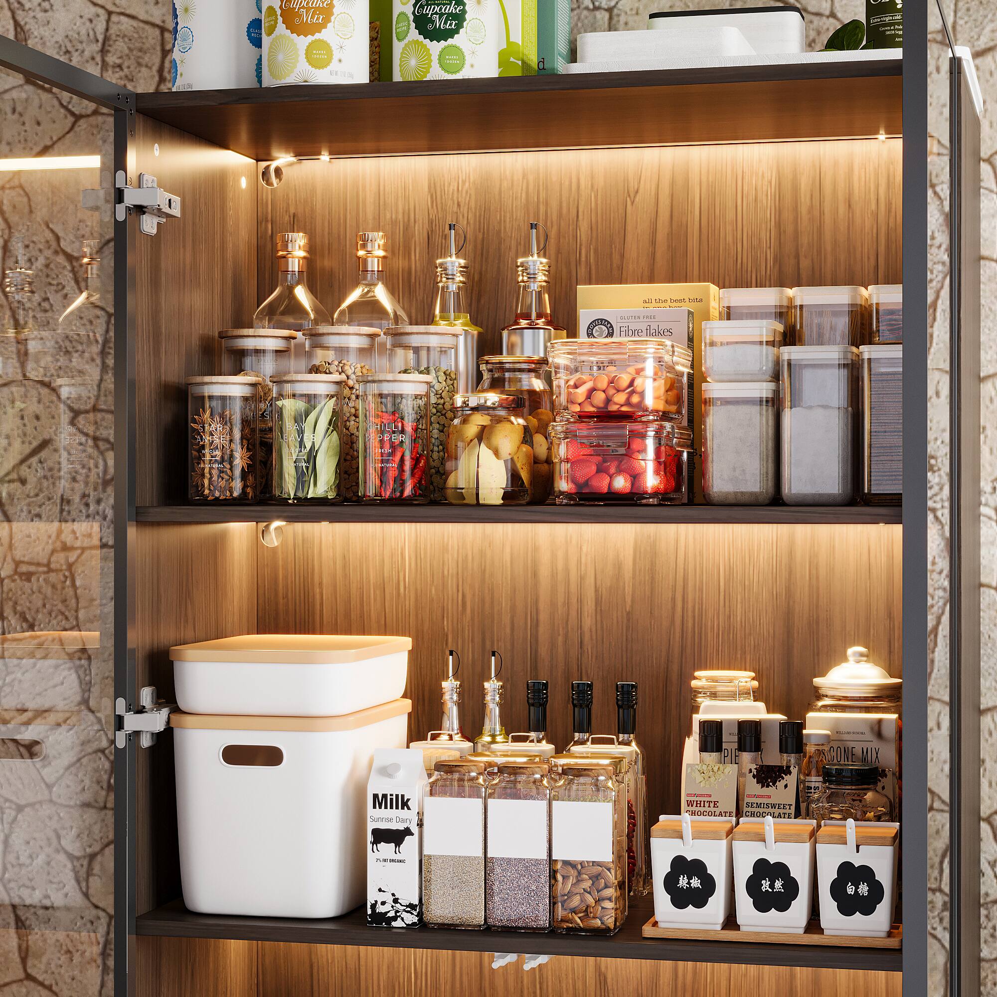 Mix Cupcake Mix
Fibre flakes
Pie Mone Mix
Milk
White Semisweet Chocolate Chocolate