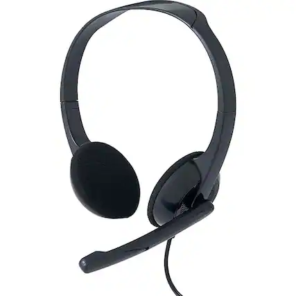 Front. Verbatim - Verbatim Stereo Headset with Microphone - Stereo - Mini-phone (3.5mm) - Wired - 32 Ohm - 20 Hz to 20 kHz - Over-the-head - Unknown.