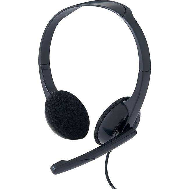 Verbatim - Stereo Headset with Microphone - Stereo - Mini-phone (3.5mm) - Wired - 32 Ohm - 20 Hz to 20 kHz - Over-the-head - Unknown