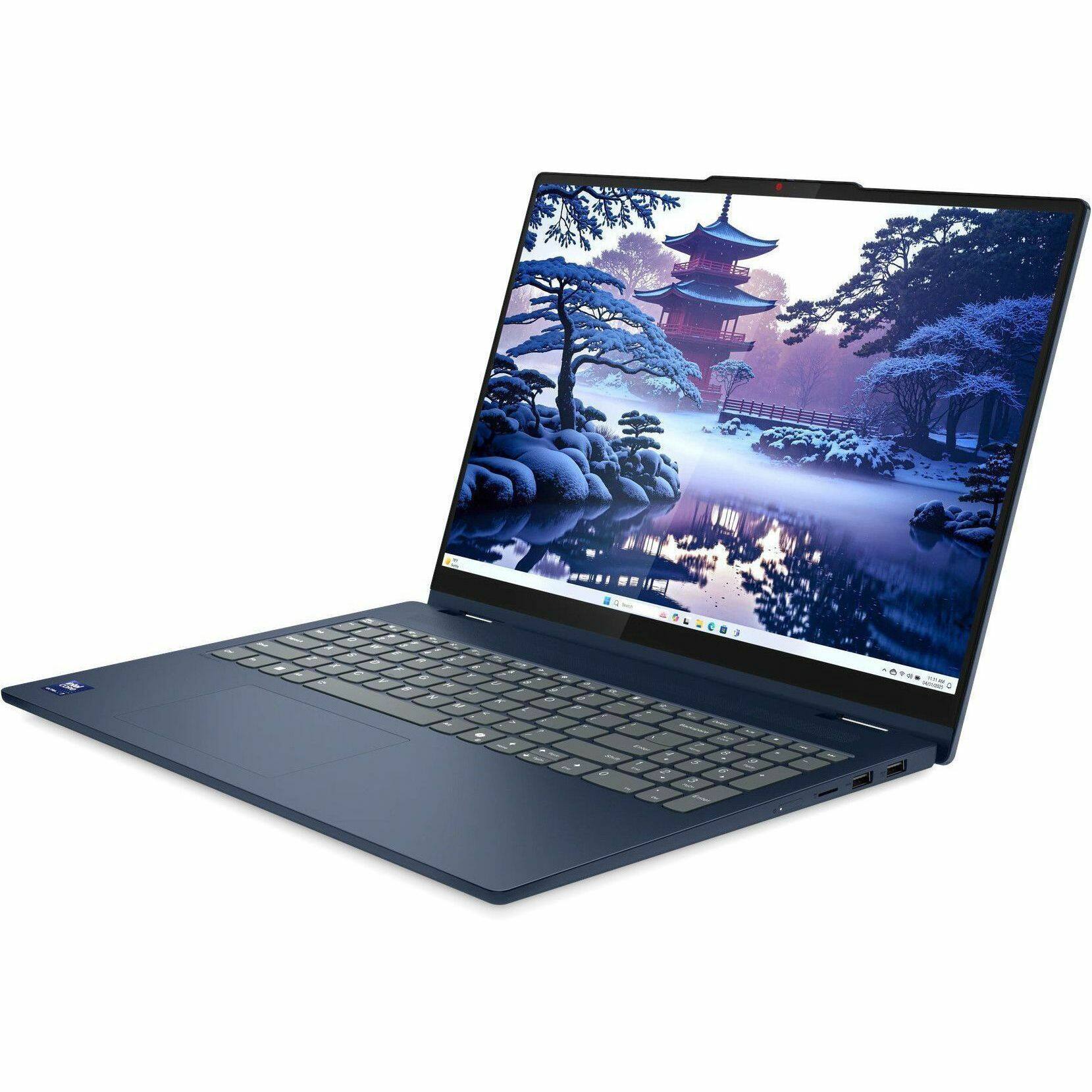 Alt View 8. Lenovo - Lenovo IdeaPad 5 16IAL10 83KS001MUS 16" Touchscreen Convertible 2 in 1 Notebook - WUXGA - Intel Core Ultra 7 255U - 16 G - Cosmic Blue.