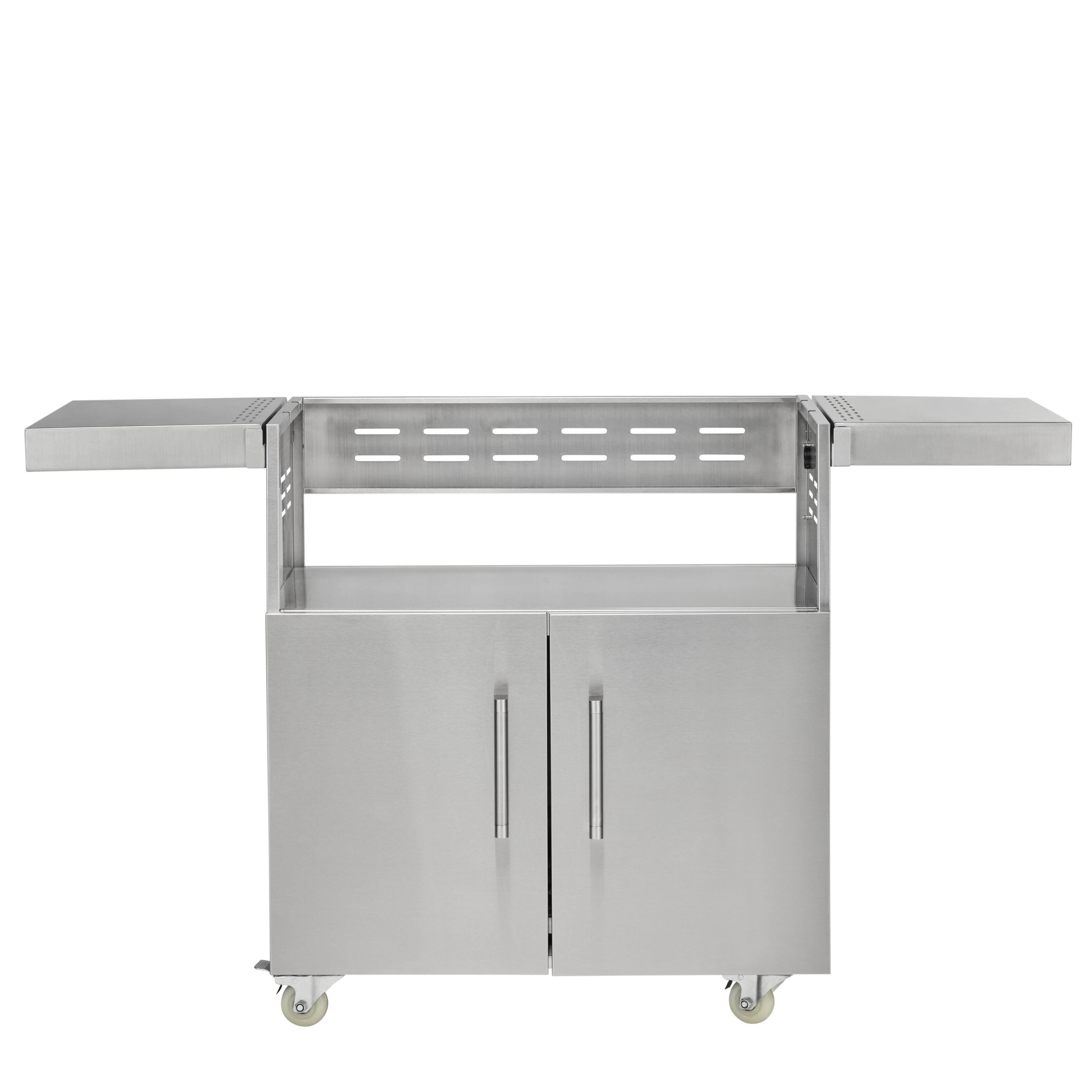 Angle. Coyote Outdoor Living - Coyote Outdoor Living cart For 34" C-Series Grill - Stainless Steel.
