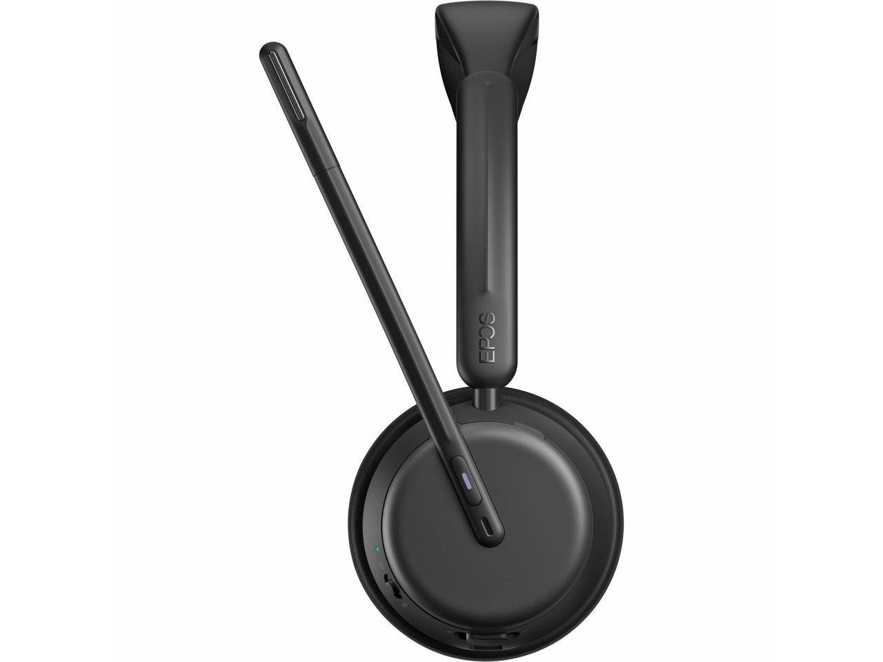 Alt View 4. EPOS - EPOS IMPACT 1060T Headset - Stereo - Wireless - Bluetooth - On-ear - Binaural - Circumaural - Noise Canceling - Black.