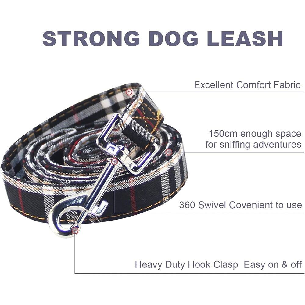 STRONG DOG LEASH

Excellent Comfort Fabric

150cm enough space for sniffing adventures

360 Swivel Convenient to use

Heavy Duty Hook Clasp Easy on & off