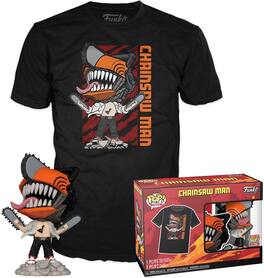 Funko - POP! & Tee: Chainsaw Man Leaping, L - APPAREL - Multicolor