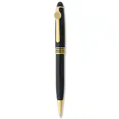 Front. Jardine - Black Boston University Ballpoint Pen - Black.
