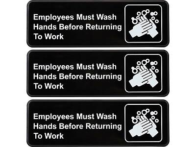 Employees Must Wash Hands Before Returning To Work
Employees Must Wash Hands Before Returning To Work
Employees Must Wash Hands Before Returning To Work