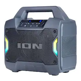 IONI - Ion Gamedayprimtimxus Game Day Primetime Portable Bluetooth Speaker With Lights And Fm Radio - Black