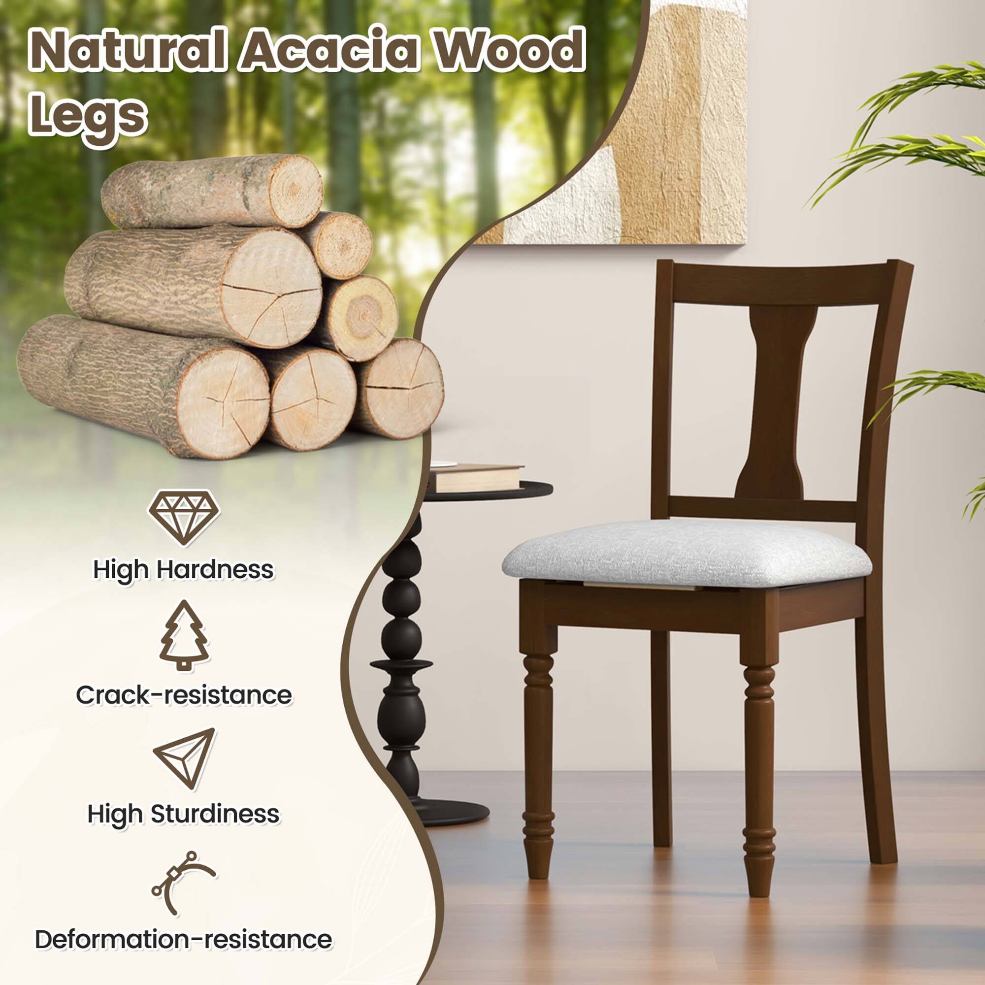 Natural Acacia Wood Legs

- High Hardness
- Crack-resistance
- High Sturdiness
- Deformation-resistance