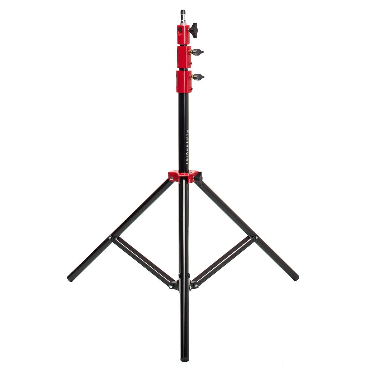Alt View 5. Flashpoint - Flashpoint Pro Heavy-Duty Air-Cushioned Light Stand (Red, 7.2').