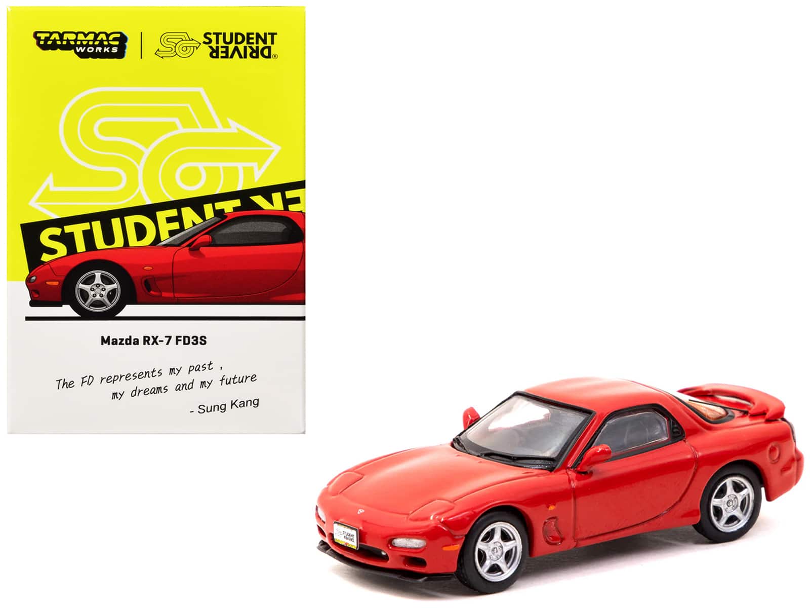 "Mazda RX-7 FD3S RHD (Right Hand Drive) Red ""Student Driver"" ""J Collection"" Series 1/64 DieCast Model Car by Tarmac Works" price history on PriceWatchPro