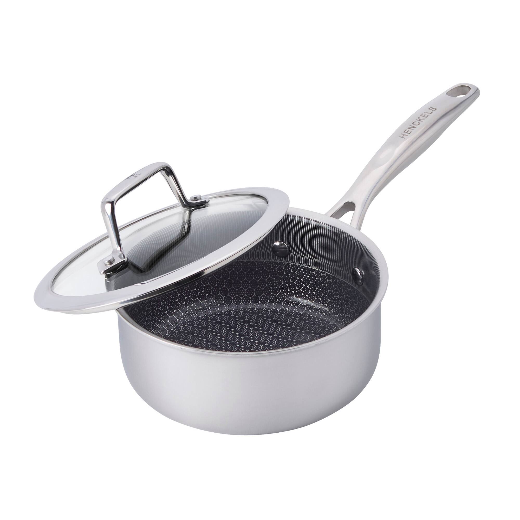 Alt View 5. Henckels - Henckels Paradigm Ceramic 6-pc Stainless Steel Dual Performance Pot Set - Stainless Steel.