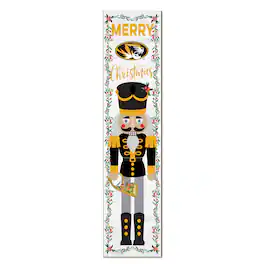 Jardine - Missouri Tigers 11" x 46" Nutcracker Holiday Leaner Sign - White