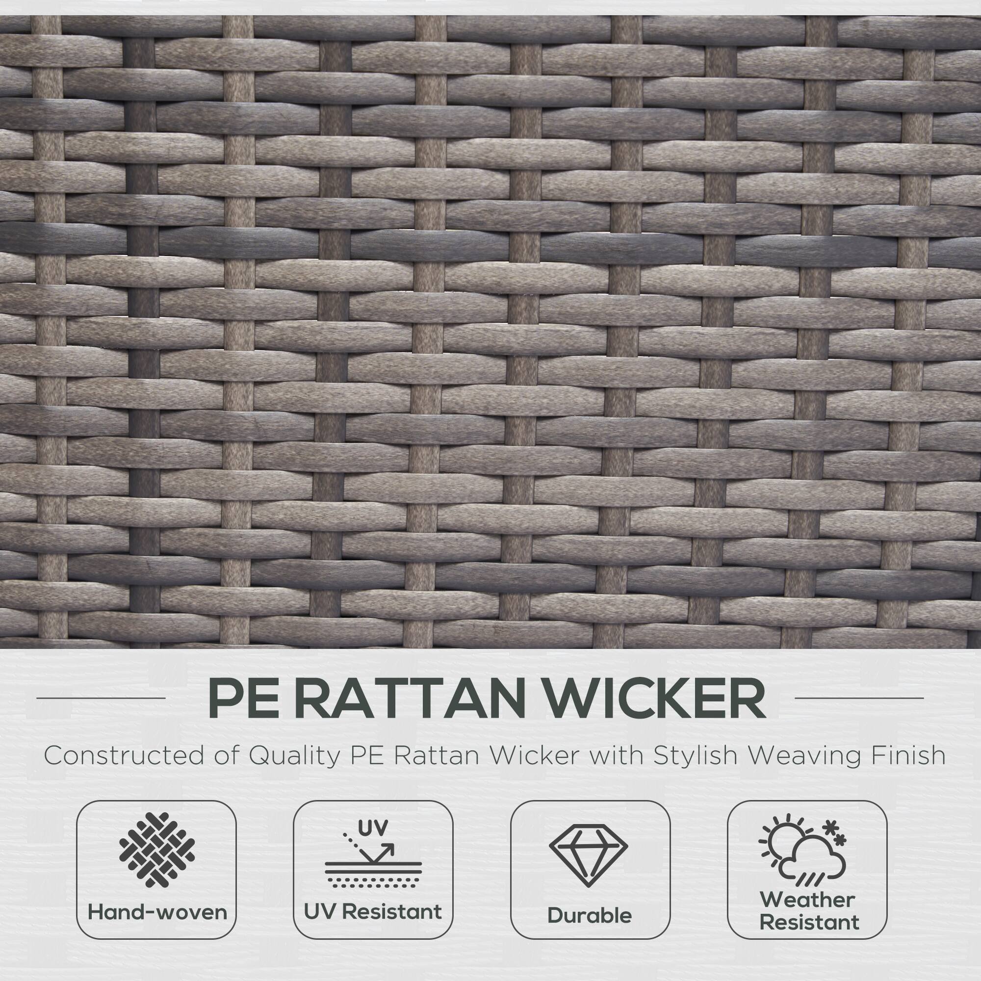 PE RATTAN WICKER  
Constructed of Quality PE Rattan Wicker with Stylish Weaving Finish  

- Hand-woven  
- UV Resistant  
- Durable  
- Weather Resistant