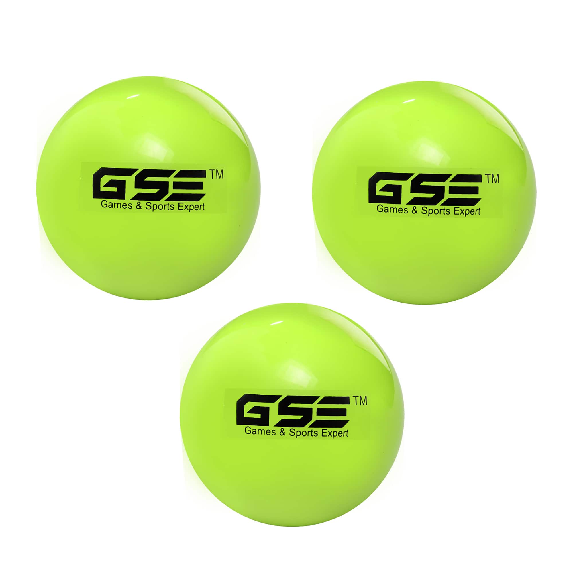 GSE Games & Sports Expert - 3-Pack 3" Weighted Baseballs,Weighted Softballs,Training Baseballs for All Skill Levels.(/14oz) - GREEN