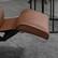 Alt View 6. Homcom - Faux Leather Manual Recliner, Adjustable Swivel Lounge Chair with Footrest, Armrest and Wrapped Wood Base - Brown.