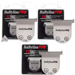 3x BaByliss PRO Replacement Trimmer Blade FX708Z For FX788 Trimmers - Silver