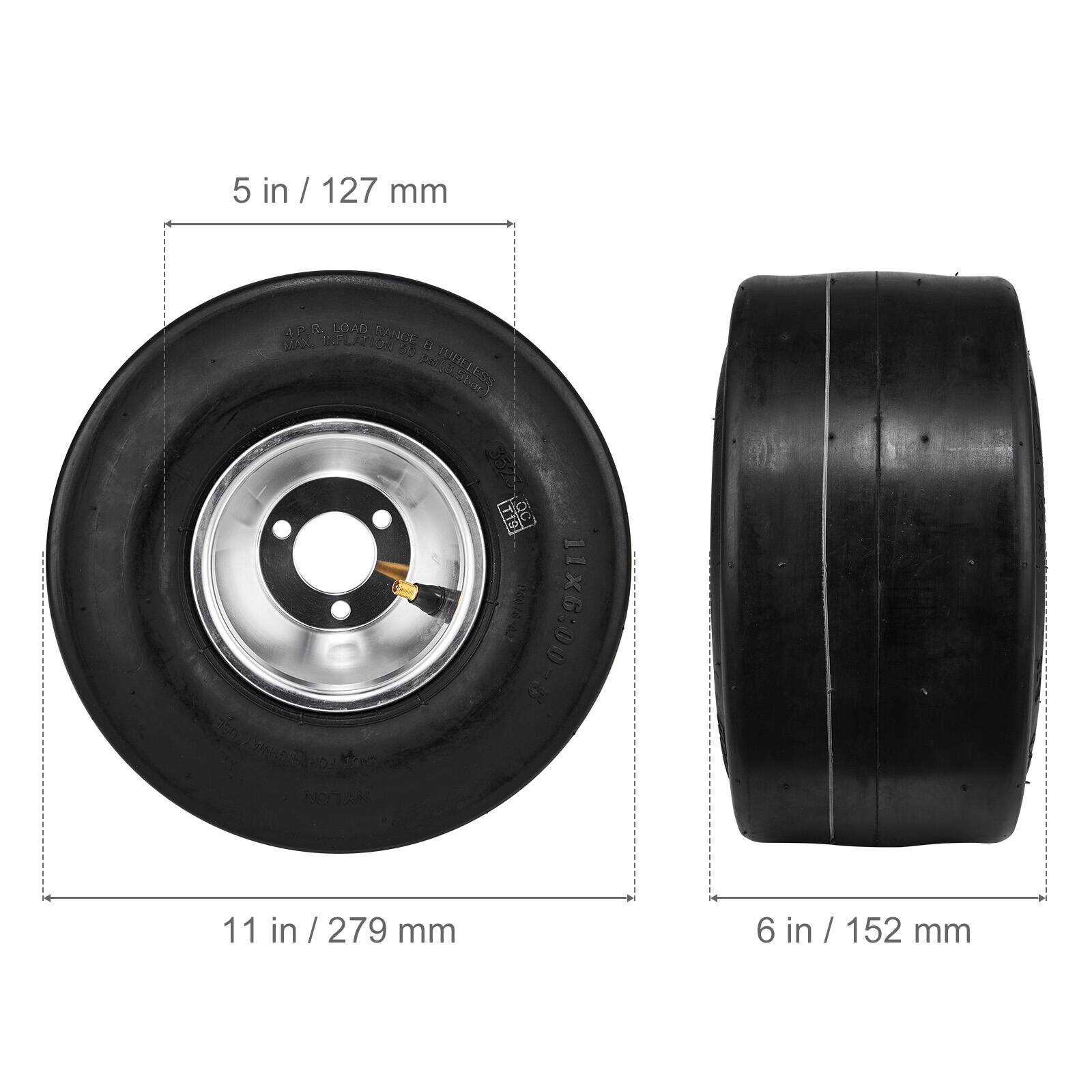 5 in / 127 mm  
11 in / 279 mm  
6 in / 152 mm