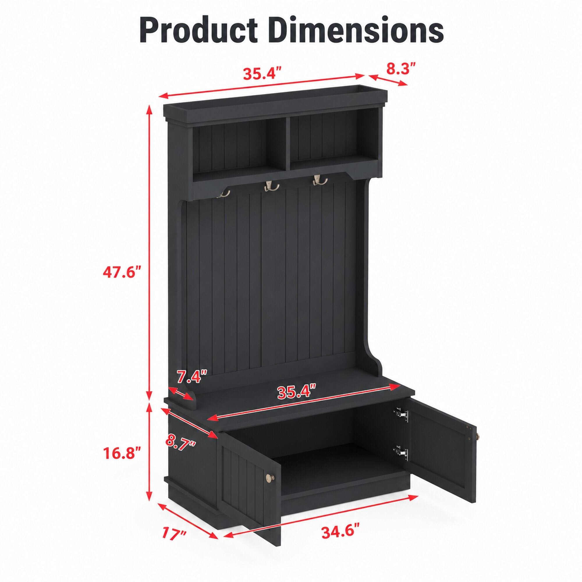 Product Dimensions

35.4" x 8.3" x 47.6" x 7.4" x 35.4" x 16.8" x 8.7" x 17" x 34.6"
