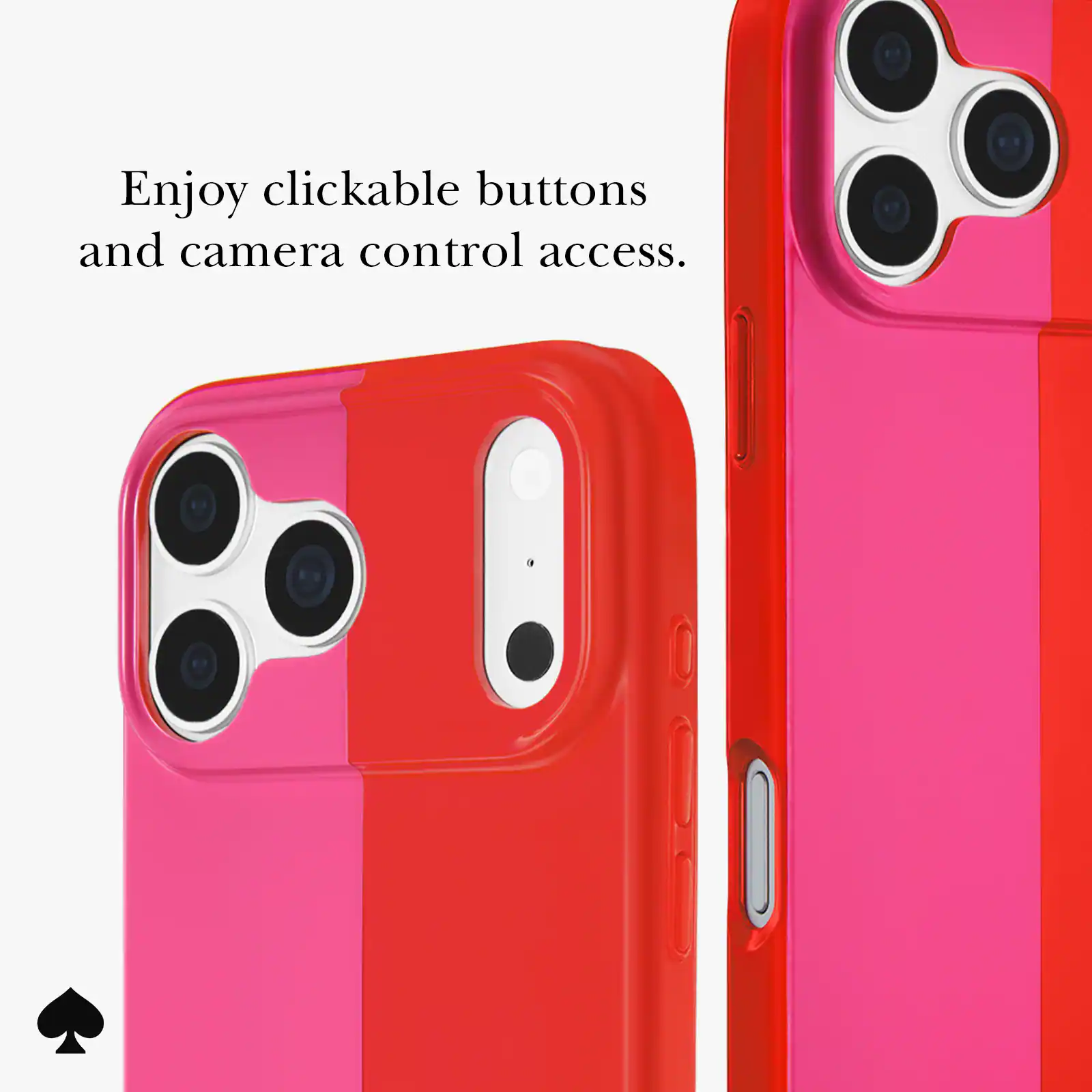 Enjoy clickable buttons and camera control access.