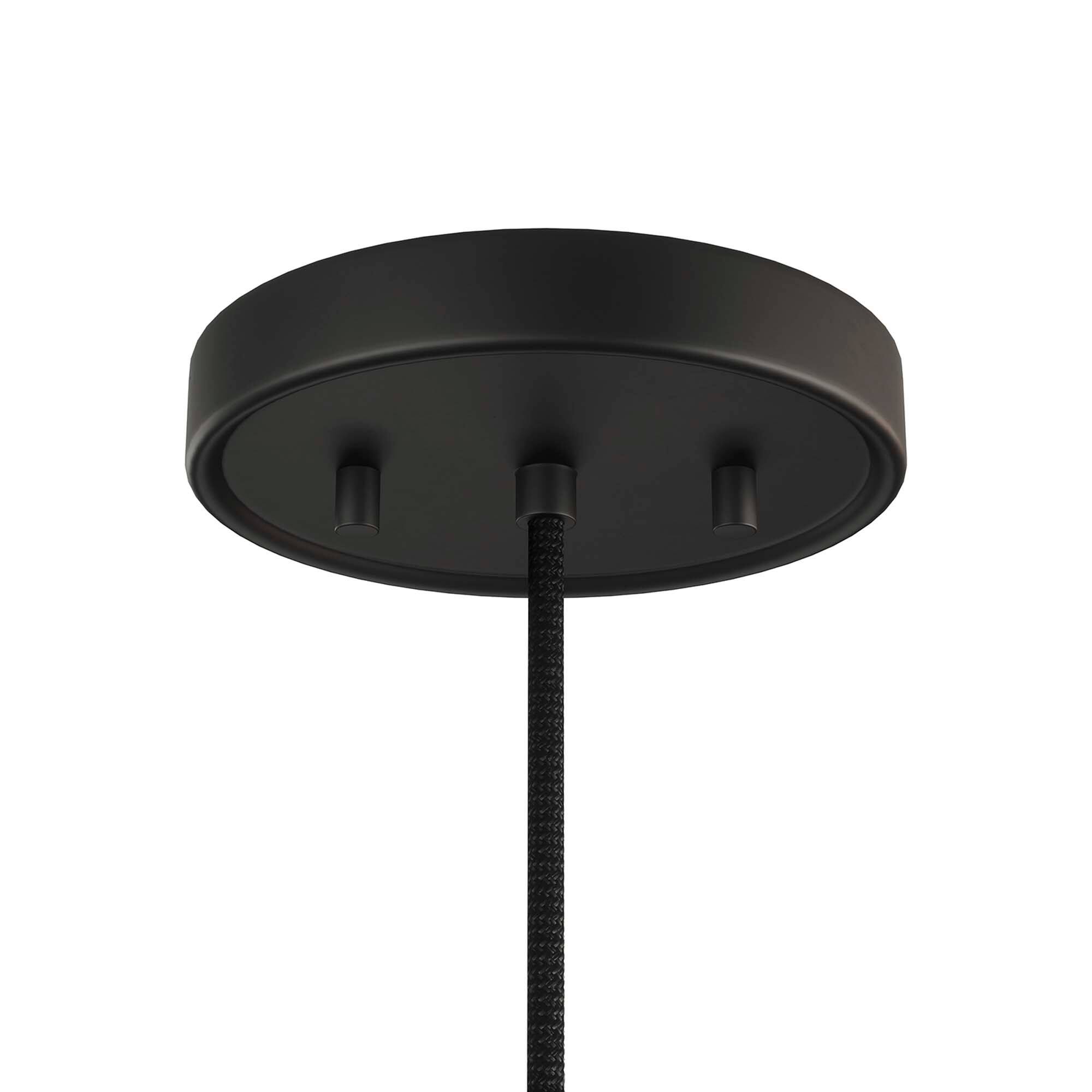 Alt View 4. Modway - Beacon 1-Light Pendant Light by Modway - Opal Black.