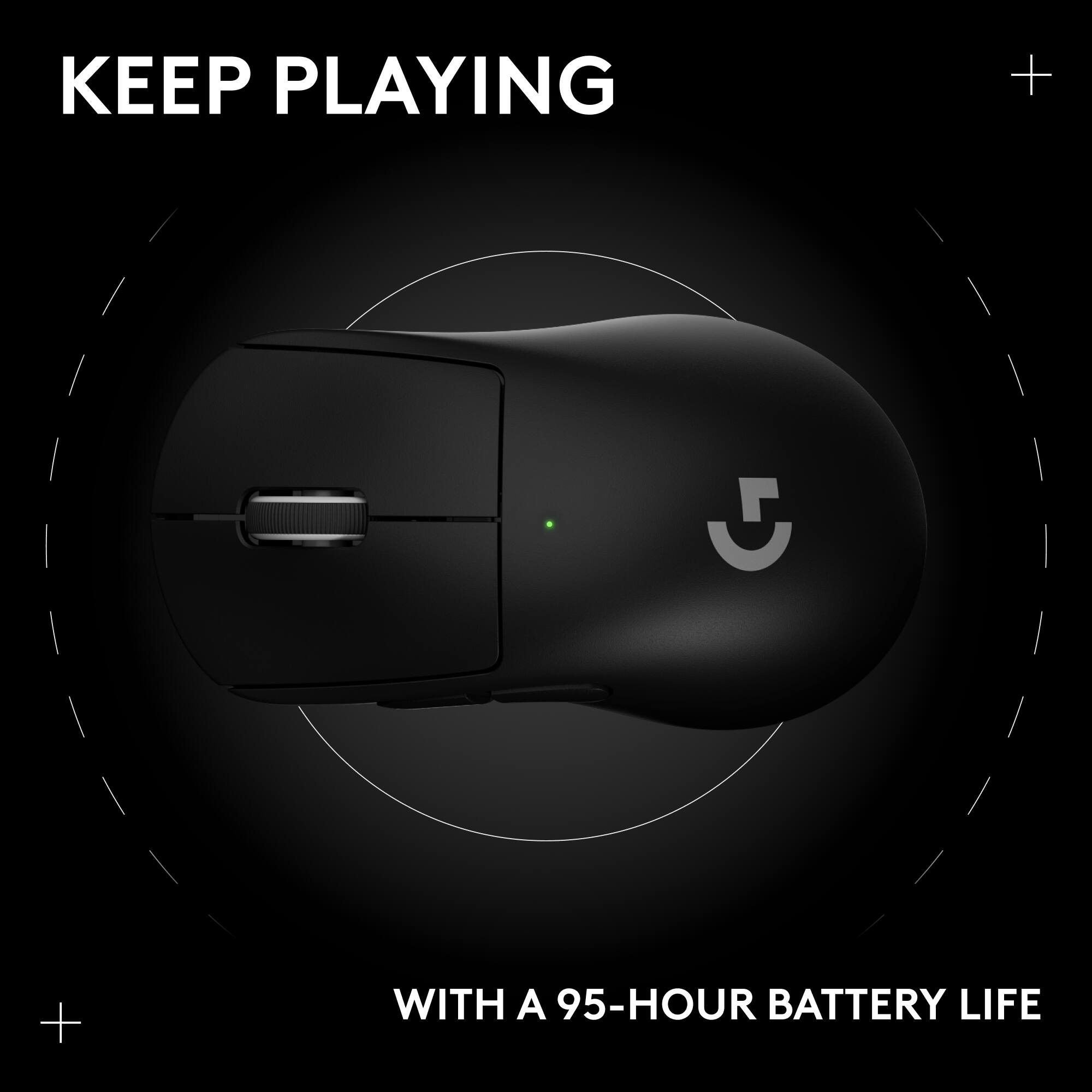 KEEP PLAYING WITH A 95-HOUR BATTERY LIFE