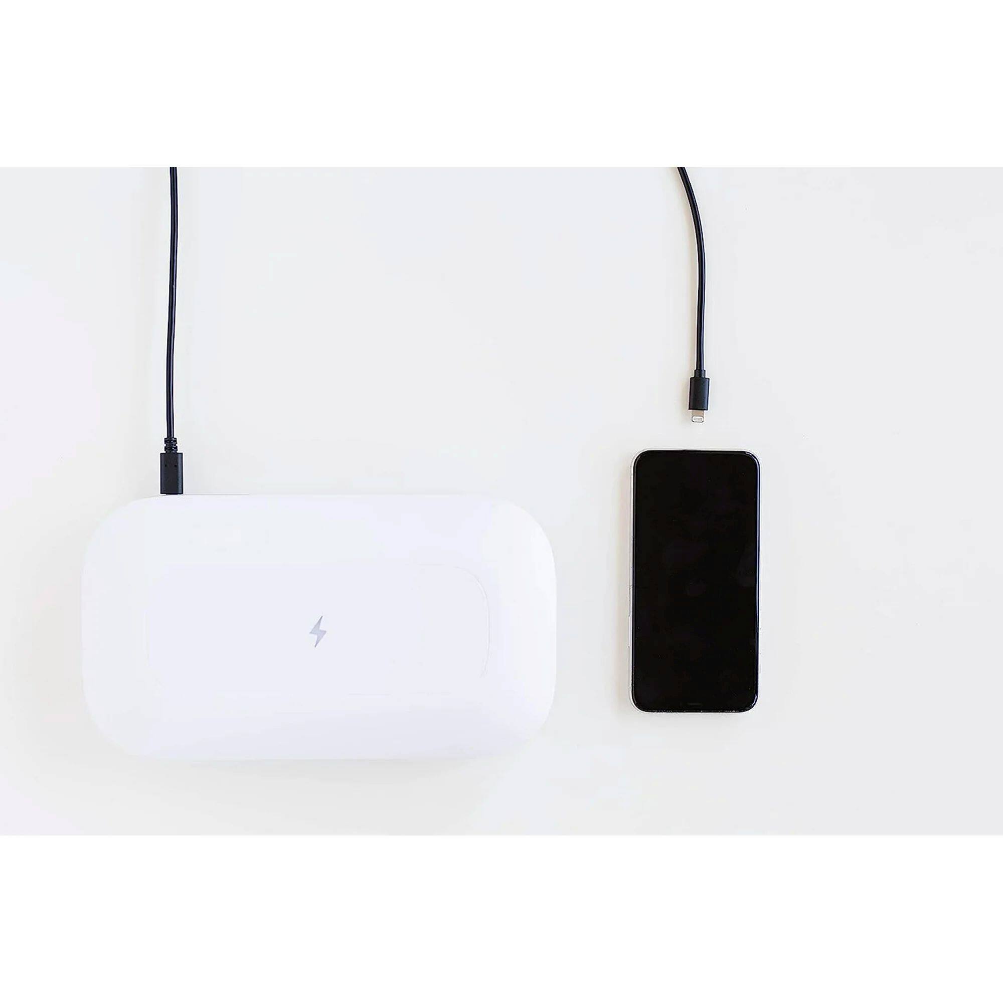 Alt View 2. PhoneSoap - PhoneSoap Charging Cable, Apple, Compatible with iPhones and iPads (6 Foot, USB-C to Lightning) - Black.