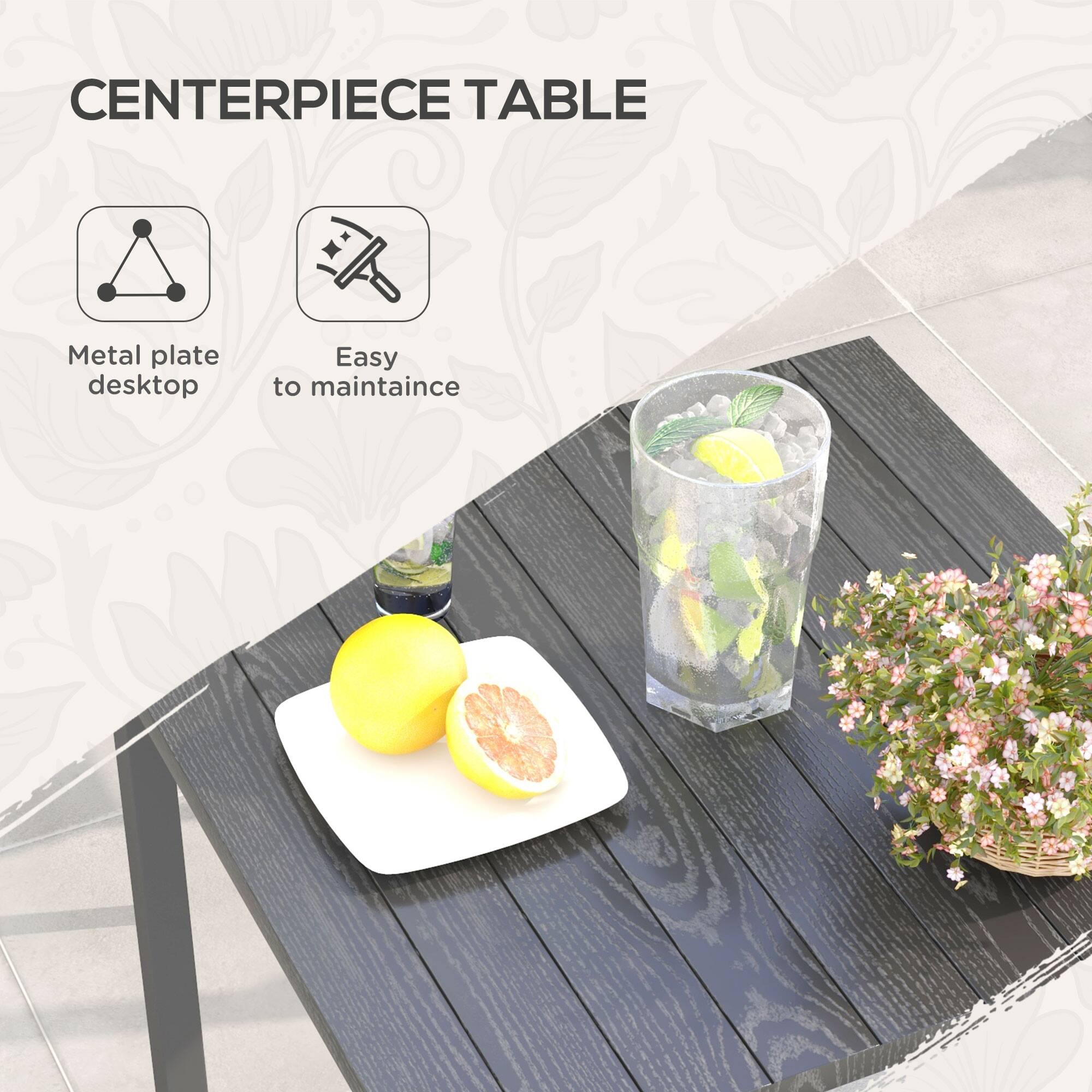 CENTERPIECE TABLE

- Metal plate desktop
- Easy to maintaince
