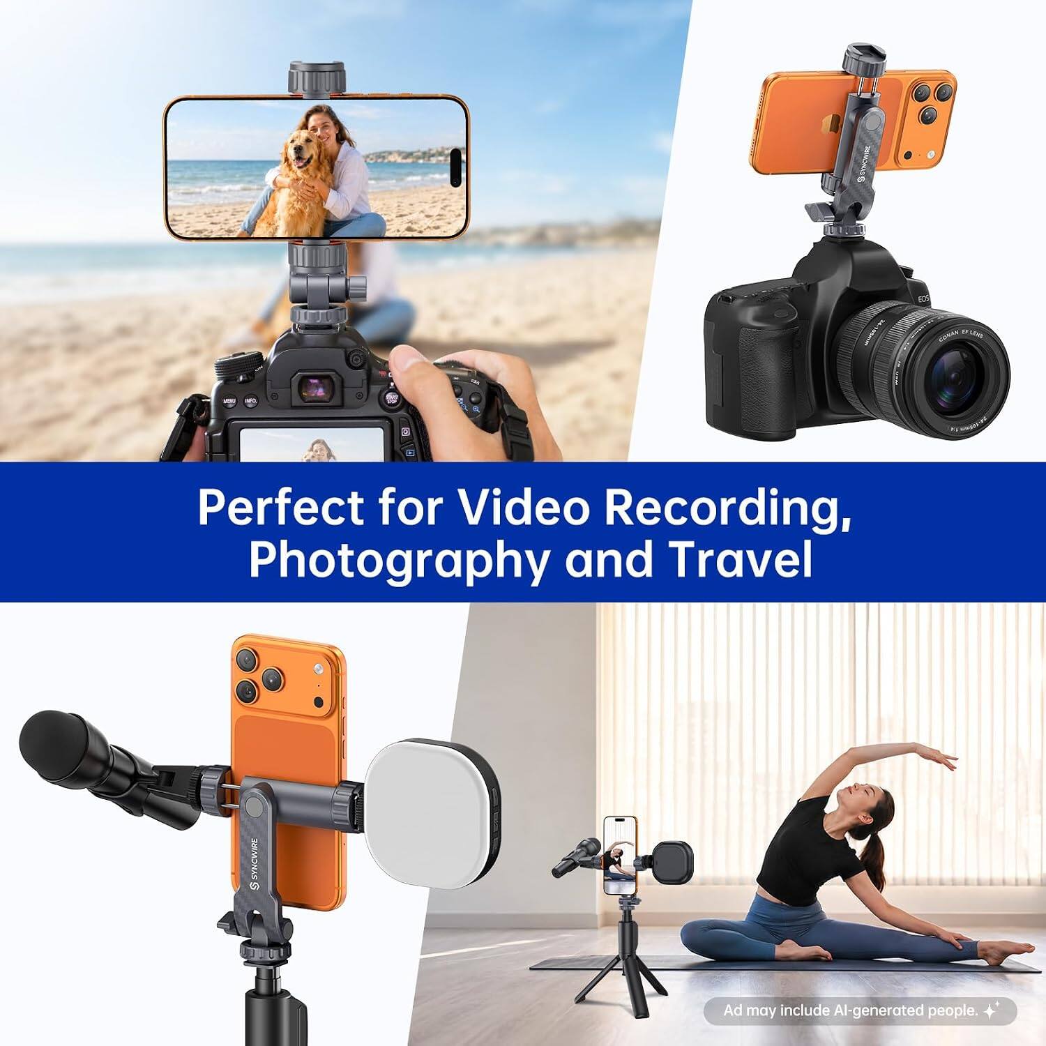 Perfect for Video Recording, Photography and Travel

Ad may include AI-generated people.