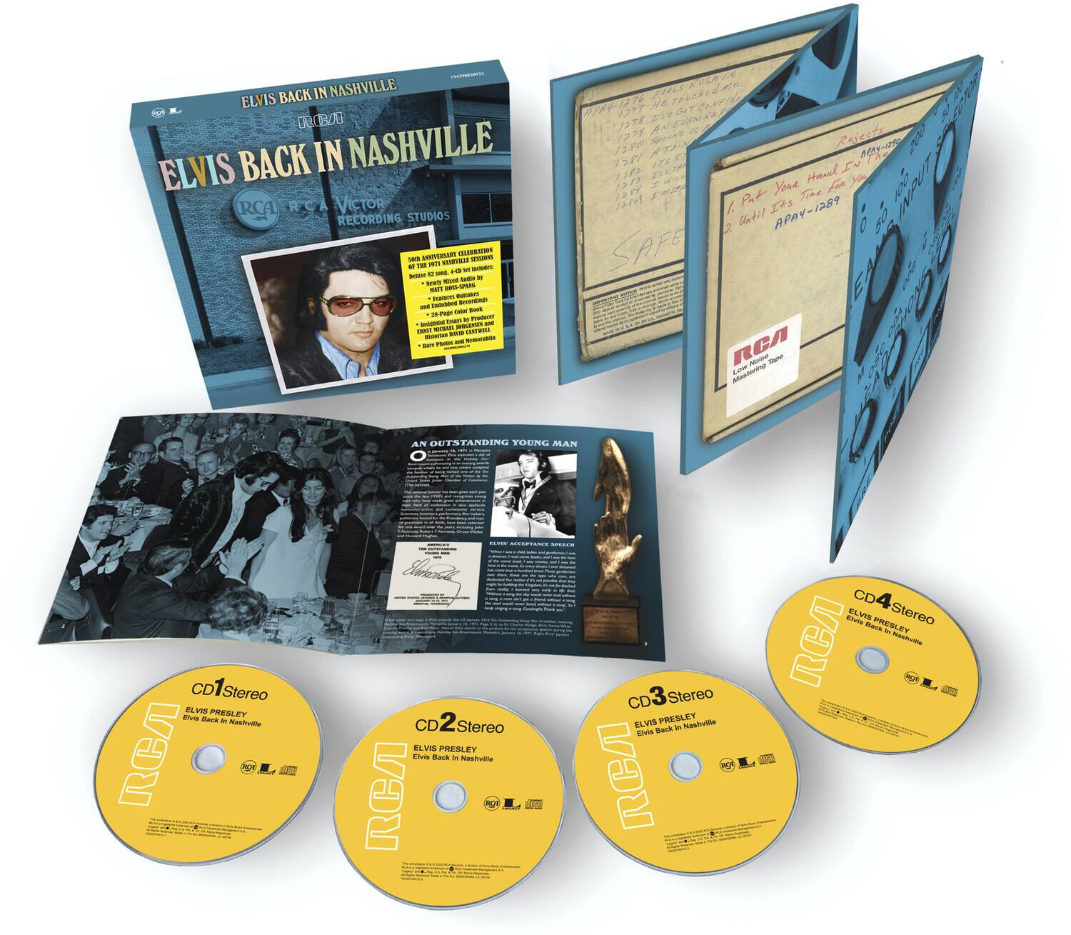 **Elvis Back in Nashville**

**RCA Victor Recording Studios**

**CD1 Stereo**
Elvis Presley - Elvis Back in Nashville

**CD2 Stereo**
Elvis Presley - Elvis Back in Nashville

**CD3 Stereo**
Elvis Presley - Elvis Back in Nashville

**CD4 Stereo**
Elvis Presley - Elvis Back in Nashville

**An Outstanding Young Man**
Elvis Presley - Elvis Back in Nashville

**Elvis Acceptance Speech**

**RCA**
RCA Records
RCA Records

**Safe**

**Postage Paid**
May 1973

**RCA**
RCA Records
RCA Records

**Elvis Back in Nashville**
RCA Victor Recording Studios

**Elvis Presley - Elvis Back in Nashville**

**Elvis Presley - Elvis Back in Nashville**

**Elvis Presley - Elvis Back in Nashville**

**Elvis Presley - Elvis Back in Nashville**

**Elvis Presley - Elvis Back in Nashville**

**Elvis Presley - Elvis Back in Nashville**

**Elvis Presley - Elvis Back in Nashville**

**Elvis Presley - Elvis Back in Nashville**

**Elvis Presley - Elvis Back in Nashville**

**Elvis Presley - Elvis Back