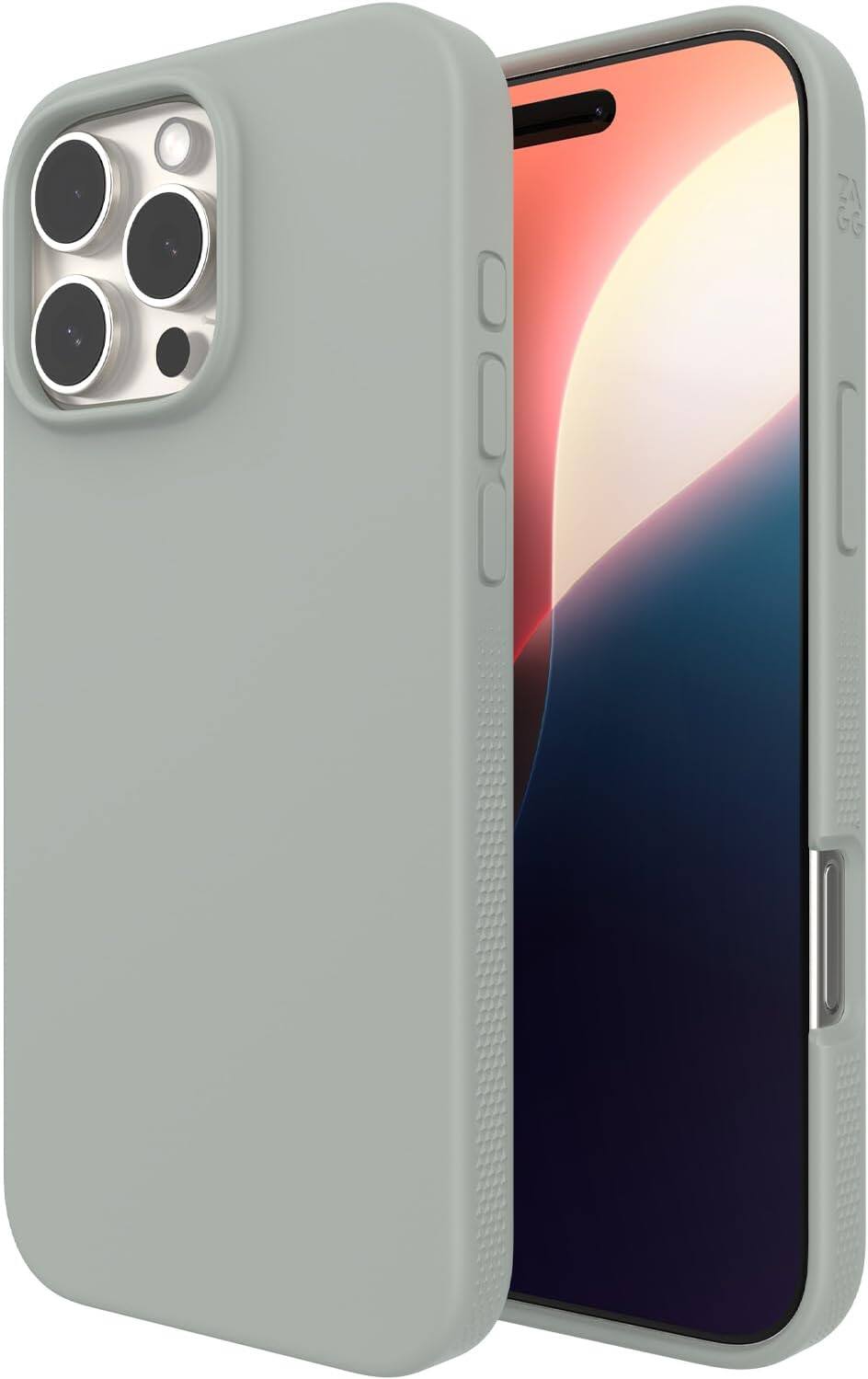 ZAGG - Manhattan Snap Apple iPhone 16 Pro Max - Aqua Foam (Magsafe) - Aqua Foam Gray