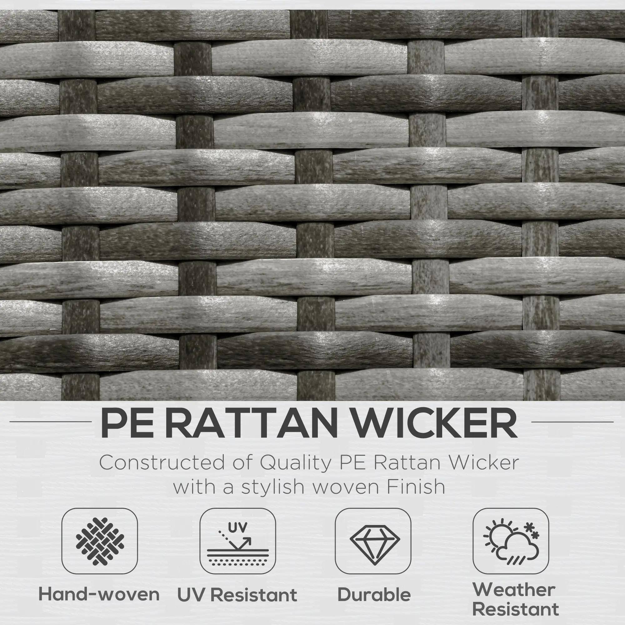 PE RATTAN WICKER Constructed of Quality PE Rattan Wicker with a stylish woven Finish

Hand-woven
UV Resistant
Durable
Weather Resistant