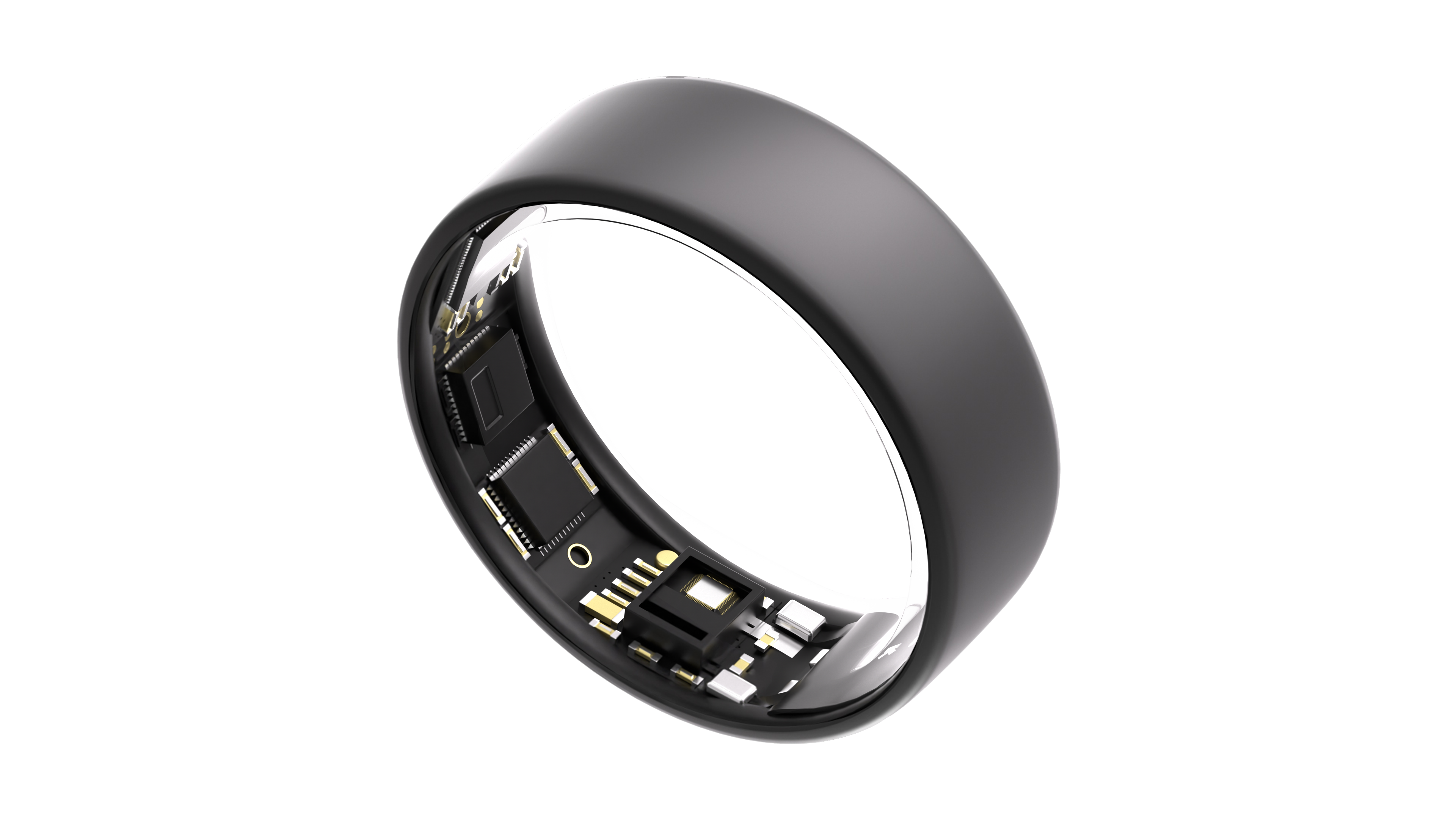 Alt View 5. Ultrahuman - Ring AIR - Smart Ring - Size Before You Buy - Size 9 - Matte Gray.