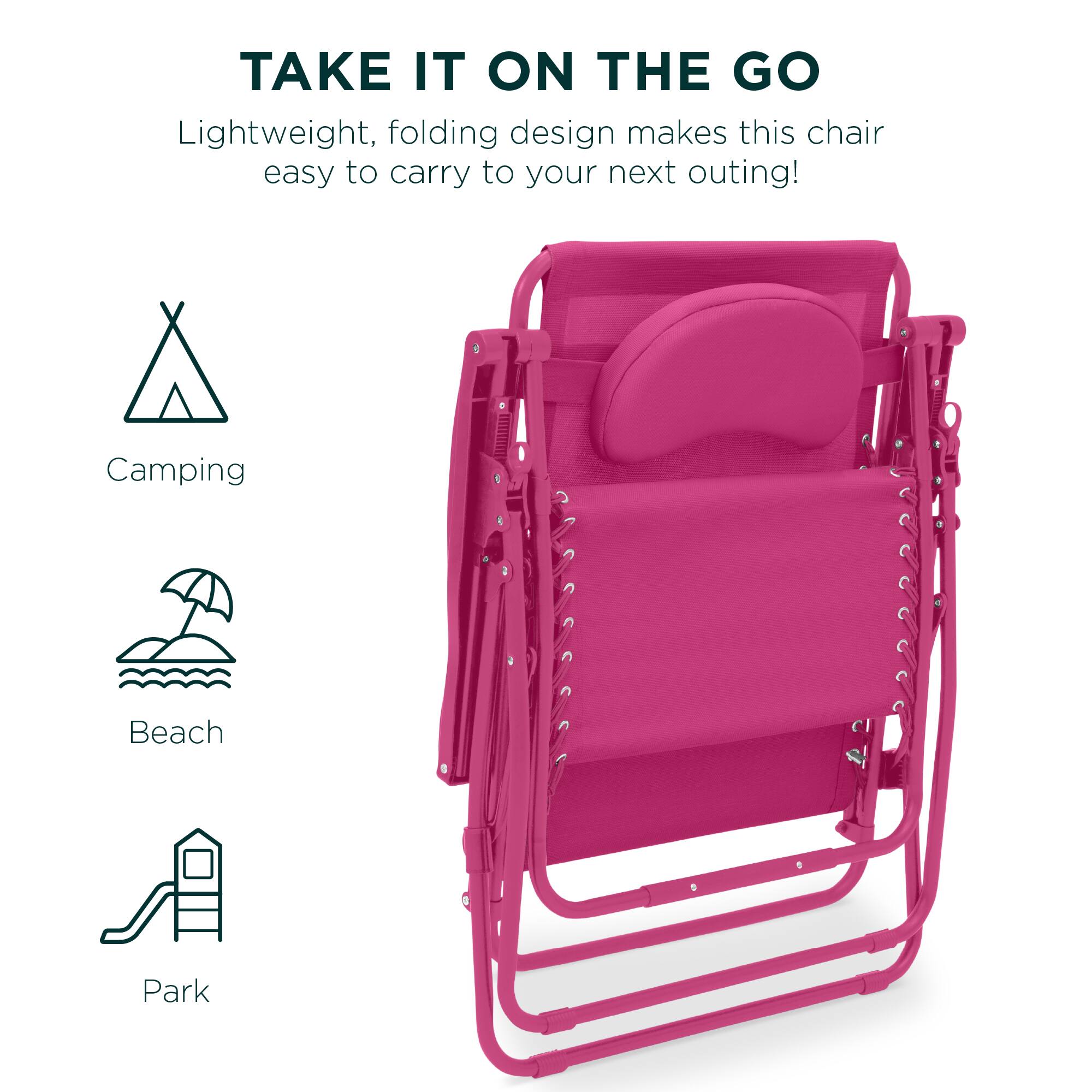 TAKE IT ON THE GO

Lightweight, folding design makes this chair easy to carry to your next outing!

Camping
Beach
Park