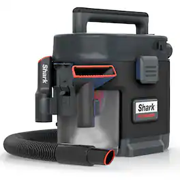 Shark - Refurbished MessMaster Portable 1 Gallon 7 Peak HP Corded Wet/Dry Shop Vac with Self-Rinsing & AnyBag technology - Charcoal