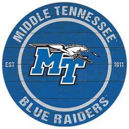 Jardine - MTSU Blue Raiders 20'' x 20'' Indoor/Outdoor Circle Sign - Royal