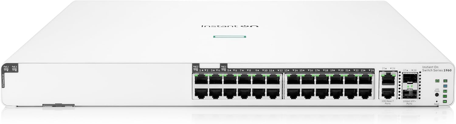 Instant On Switch Series 1960  
LED - S0G  
RaserT Parts 10GD8  
SFP-  
Purtts