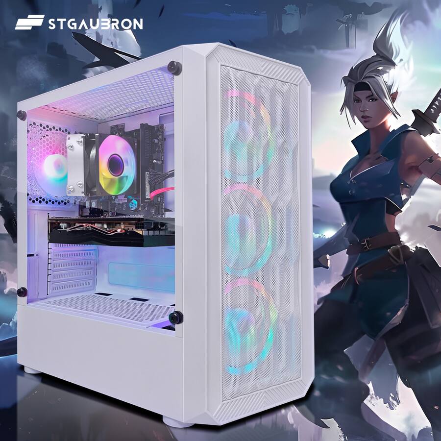 Amd Radeon Rx 580 Desktop STGAubron Gaming PC Desktop, Radeon RX 580 16G Graphics, AMD Ryzen 5 ...