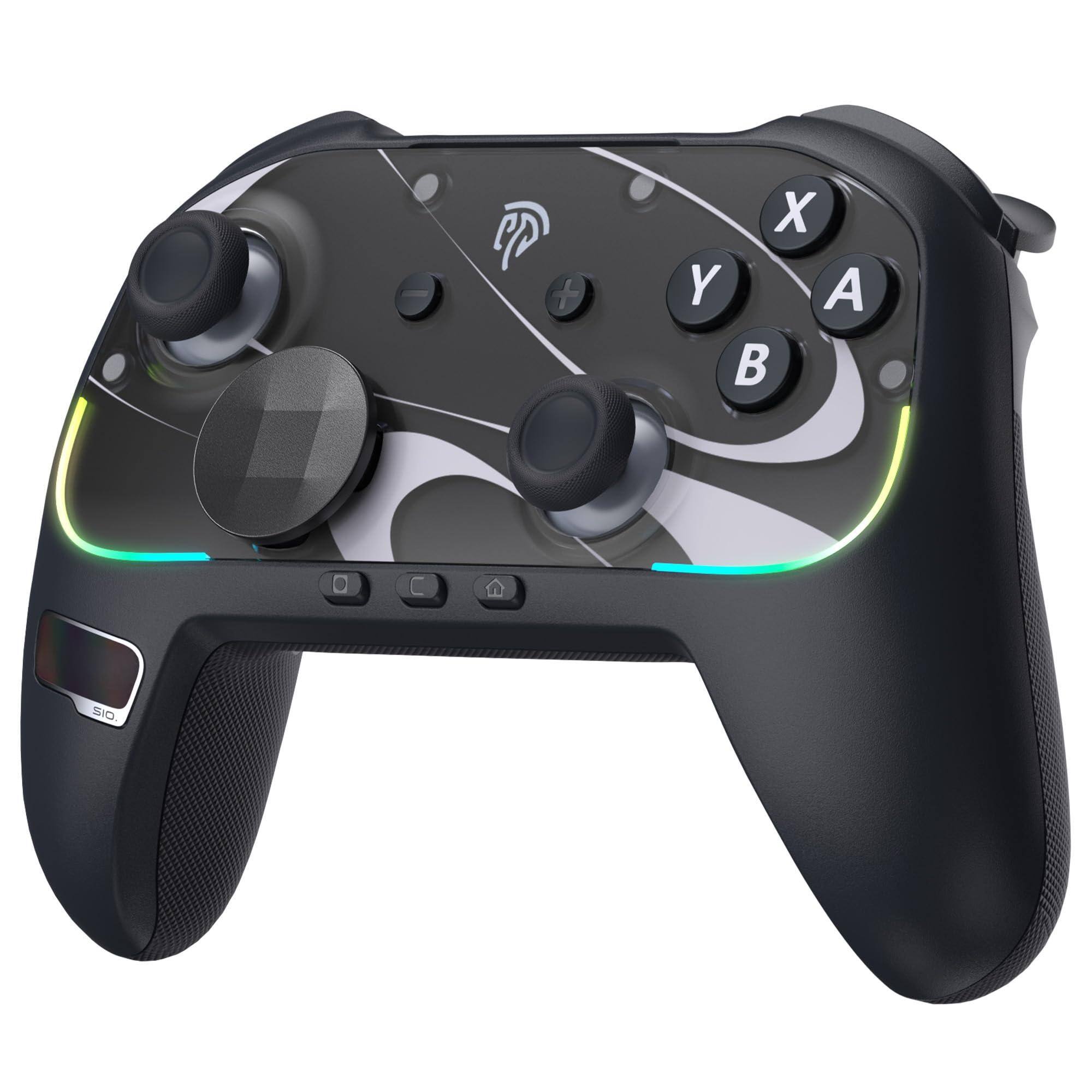 Front. Reds Spade - S10 2 Controller-one Key Wake-up 2 Pro Controller With 6 Axis Gyro Nfc Function Tmr Anti-drift Joystick Hd - black.