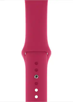Front. Apple - Apple Watch Sport Band (44mm) - Pomegranate - Regular - Red.