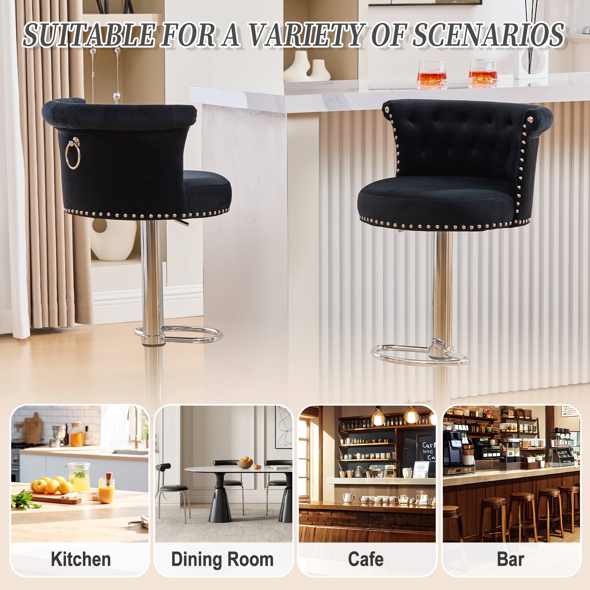 SUITABLE FOR A VARIETY OF SCENARIOS

Kitchen  
Dining Room  
Cafe  
Bar