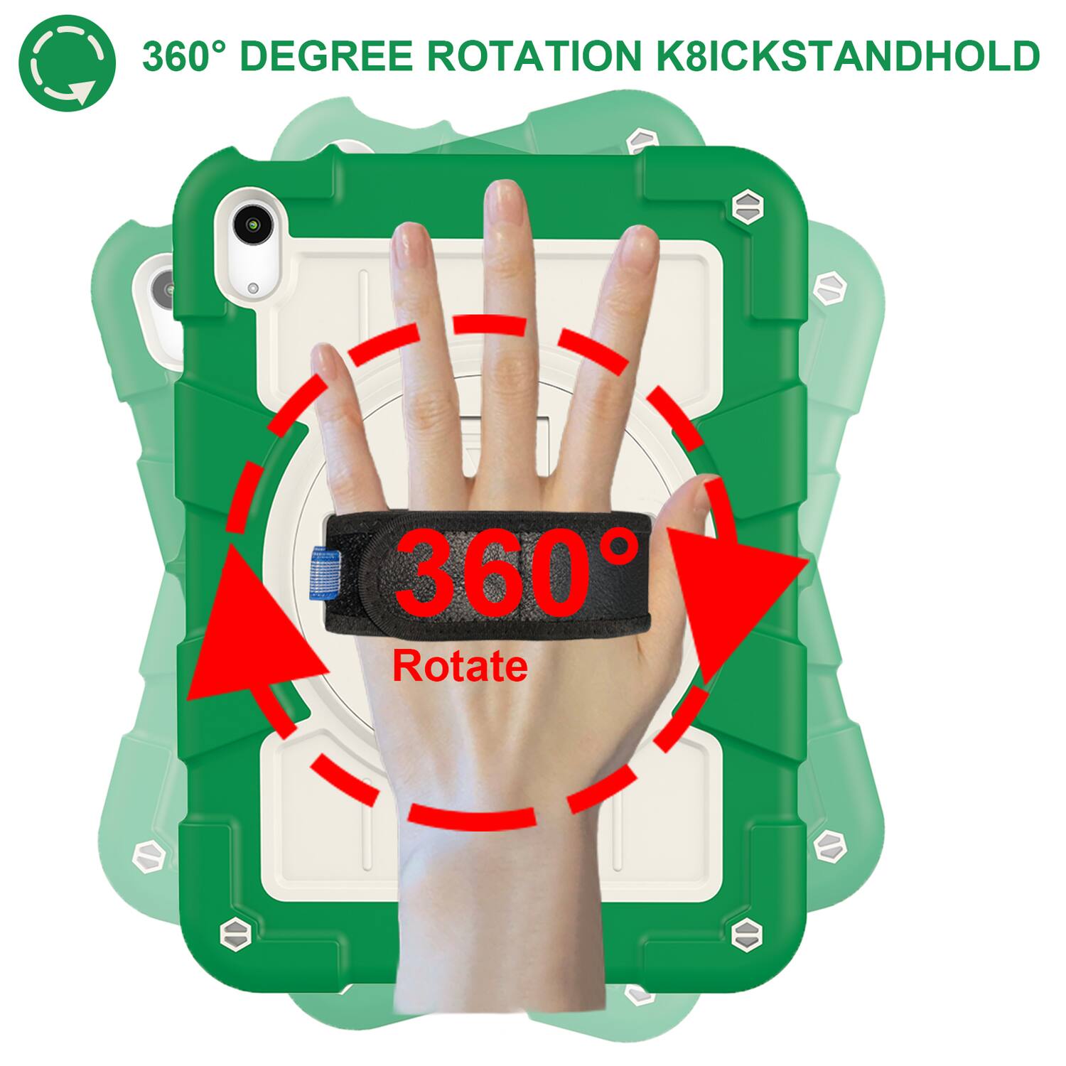 360° DEGREE ROTATION K8ICKSTANDHOLD

360°
Rotate