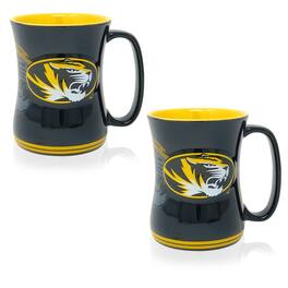 Indigo Falls - Missouri Tigers 16oz. Sculpted Barista Mug Two-Pack - Multicolor