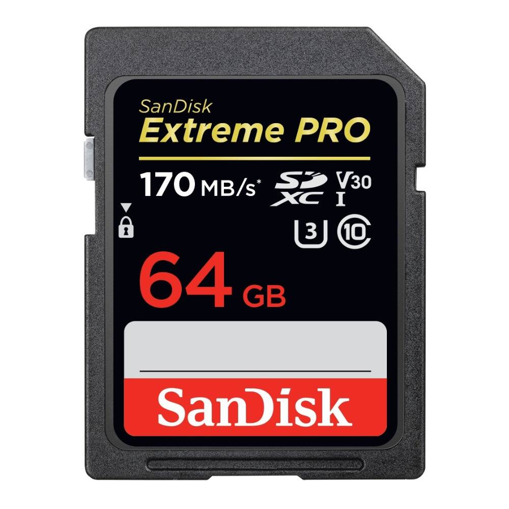 SanDisk Extreme PRO 170 MB/s* SP V30 XC I 3 10 64 GB SanDisk
