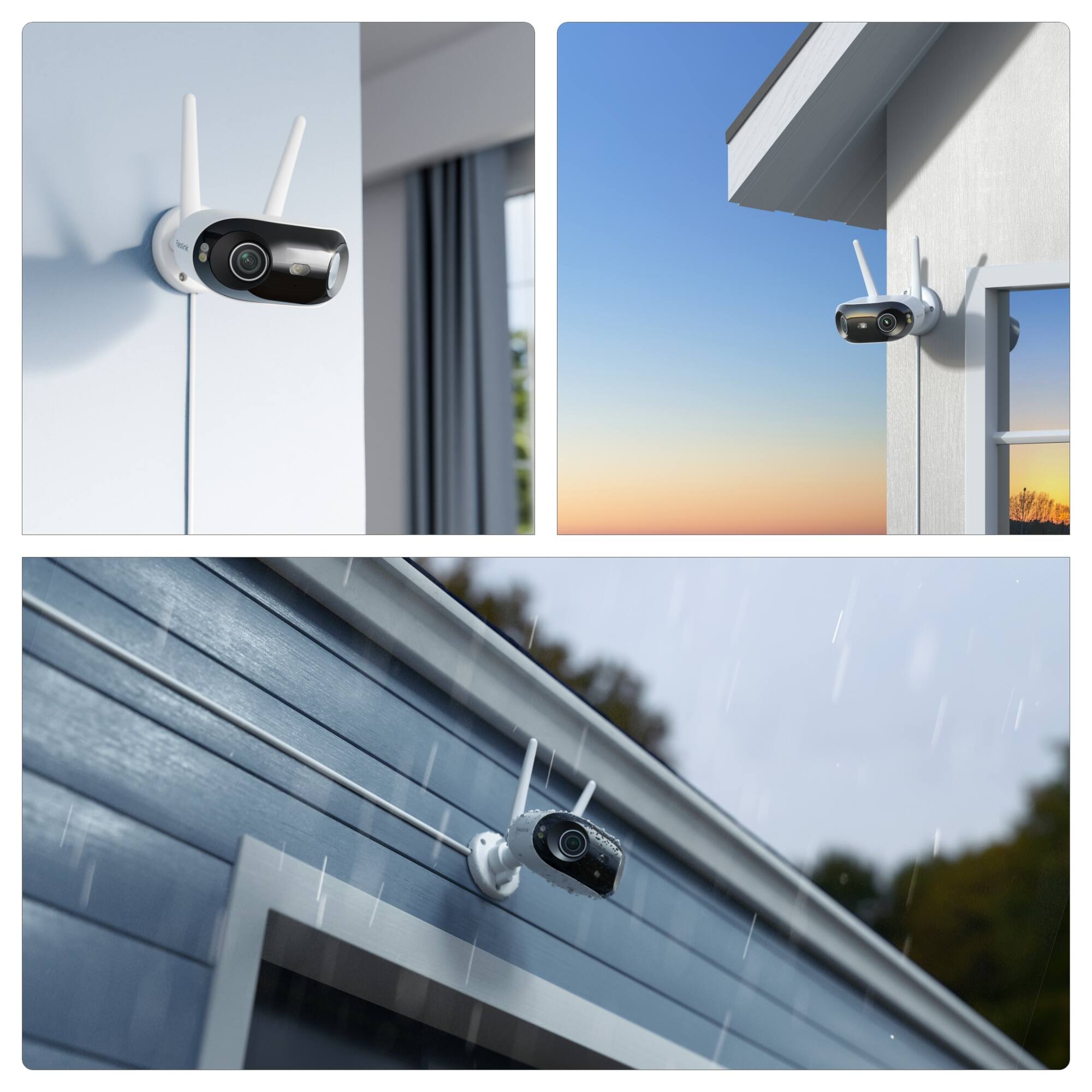 Alt View 9. Reolink - Reolink Elite WiFi 4K 8MP 180°Dual-Lens Security Camera Color Night Vision 24/7Recording Protection AI-Powered Detection - White.